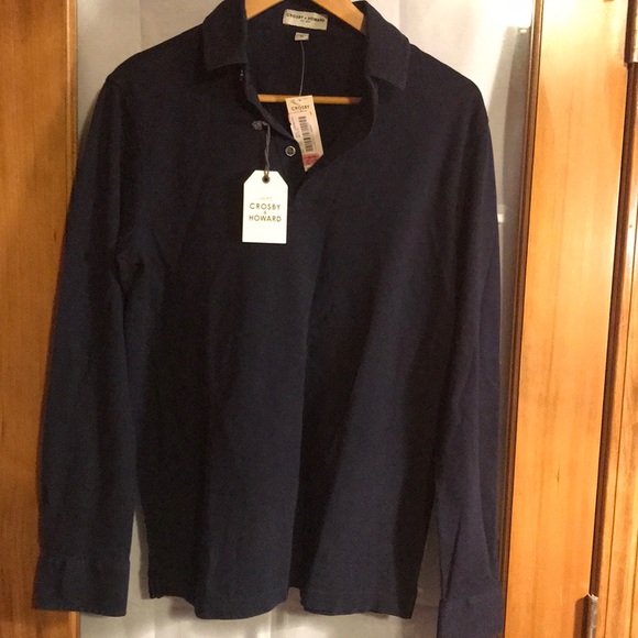 Crosby & Howard Shirts Nwt Crosby Howard Long Sleeve Polo Shirt